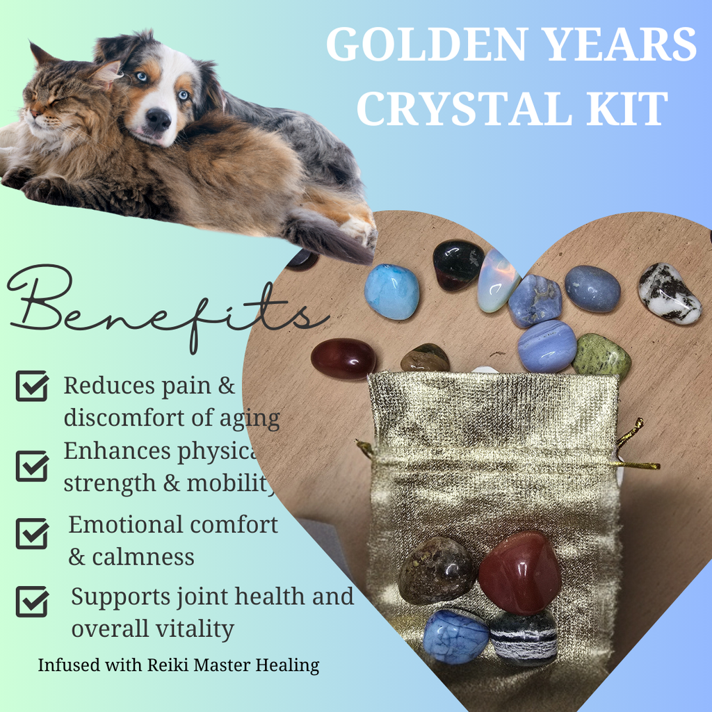 Golden Years Crystals – Health & Vitality for Senior Pets