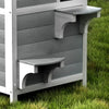 i.Pet Outdoor Cat House Shelter 56cm x 52cm x 82cm Rabbit Hutch Wooden Condo Small Outdoor Cat House