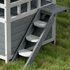 i.Pet Outdoor Cat House Shelter 72cm x 72cm x 127cm Rabbit Hutch Wooden Condo Small Outdoor Cat House