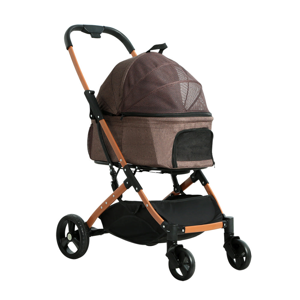 dog stroller large wheels i.Pet Pet Stroller Dog Pram Large Cat Carrier Travel Foldable 4 Wheels – Healing Energy Animals