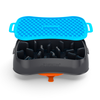 4-in-1 Slow Feeder Dog Bowl - Dark Grey Bowl with Blue Lickmat