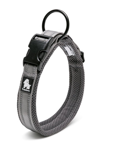 Heavy Duty Reflective Collar Grey S