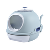 YES4PETS Cat Toilet Litter Box Tray House W Sky window Drawer Photocatalyst Purifier Blue