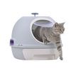YES4PETS Cat Toilet Litter Box Tray House W Sky window Drawer Photocatalyst Purifier Blue