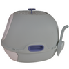 YES4PETS Hooded Cat Toilet Litter Box Tray House With Drawer and Scoop Blue