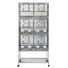 YES4PETS 208cm XXL Stackers Breeding Bird Budgies Aviary Cage