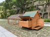 YES4PETS 350 CM XXL Chicken Coop Rabbit Hutch Ferret Cage Hen Chook Cat Kitten House With Run