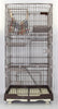 146 cm Brown Pet 4 Level Cat Cage House With Litter Tray & Wheel 72x47x146 cm