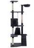 YES4PETS 193cm Cat Scratching Tree Post Sisal Pole Scratching Post Scratcher Tower Condo Grey