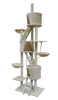 YES4PETS 244 cm XL Multi Level Cat Scratching Post Tree Scratcher Pole- Beige