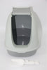 YES4PETS Portable Hooded Cat Toilet Litter Box Tray House with Handle and Scoop Grey
