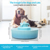 YES4PETS Blue Ceramic Electric Pet Water Fountain Dog Cat Water Feeder Bowl Dispenser