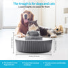 YES4PETS Grey Ceramic Electric Pet Water Fountain Dog Cat Water Feeder Bowl Dispenser