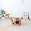 CMISSTREE Heart Shaped Cat House With Sunflower Cat Tree