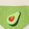 Refreshing Avocado Pet Scarf Three-Layer Thickened Waterproof Saliva Towel - Size Xs