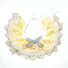 Pet Bib Adjustable Saliva Towel Lace Pearl Pendant Dog Collar - Size Xs