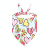 Cute Pet Triangle Towel Bib Cartoon Cats And Dogs Drool Towel Scarf - 06