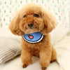 Dog Cat Saliva Towel Love Bib Pet Triangle Scarf Small Dog Collar - Size S - Blue