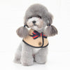 Dog Shawl Saliva Towel Scarf Pet Bow Tie Jewelry Accessories - Size S - White