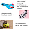 Cartoon Dog Mouth Cover Anti-Bite Nylon Dog Mask - Size L - Blue - L