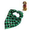 Pet Triangle Towel Christmas Snowflake Dog Saliva Towel - Size S - Blue