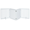 Four Panel Freestanding Dog Gate, White