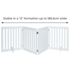 Four Panel Freestanding Dog Gate, White