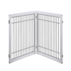Wooden Dog Pen and Pet Gate Two-Panel Extension, White