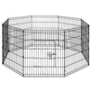 30" 8 Panel Pet Dog Playpen Puppy Exercise Cage Enclosure Fence Play Pen