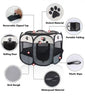 8 Panel Pet Dog Cat Crate Play Pen Bags Kennel Portable Tent Playpen Puppy Cage Large Grey