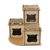 Cat Cardboard House Tree Tower Condo Scratcher Pet Post Pad Mat Furniture