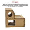 Cat Cardboard House Tree Tower Condo Scratcher Pet Post Pad Mat Furniture