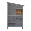 Cat House Weatherproof 2-Story Indoor Outdoor Wooden Shelter Bitumen Roof