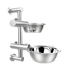 Wall Mounted Dog Bowl Adjustable Height Pet Feeder
