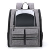 Grey Collapsible Pet Carrier Backpack with Trolley Sleeve