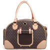 Portable Pet Travel Bag - Anti-Crush Dog Carrier for Outdoor Trips (L-42x29x18cm, Coffee Color)