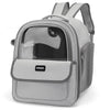 Gray Pet Carrier Backpack - Space Capsule Design for Cats & Small Dogs