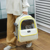 Blue Pet Carrier Backpack - Space Capsule Design for Cats & Small Dogs