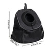 Black Breathable Mesh Pet Carrier Backpack - Head-Out Design for Small Dogs & Cats, Ventilated Travel Hiking Carrier Bag with Front Entry & Pockets