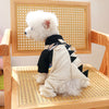 L Panda Ball Bib Pants Cute Four-Legged Dog Clothes - Spring/Summer Pet Outfit, Soft & Breathable