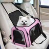 Pink Portable Pet Travel Carrier Bag - Foldable, Durable, and Comfortable for Small Dogs & Cats 45cmx30cmx30cm