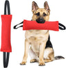 Red Durable 2-Pack Tug-of-War Dog Training Toy - Tear-Resistant, Safe & Interactive for All Breeds