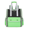 Green Portable Pet Carrier Backpack - Spacious, Breathable, and Travel-Friendly for Cats and Small Dogs