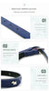 2 PCS Blue Soft Leather Dog Collar - Adjustable & Durable for Medium/Large Dogs M-(58*2.5cm)