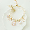 White 4-PCS Pearl Charm Pet Necklace - Adjustable Bowknot Collar for Small Dogs & Cats (M: 25+5CM)