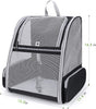 Blue Foldable Pet Carrier Backpack - Breathable Mesh Travel Bag for Cats & Small Dogs
