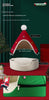 Festive Detachable Pet House - Cozy Pine Needle Wool Christmas Hat Design (S - 37x46cm)