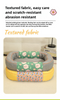 Size M Grey Cozy Pet Bed for Small Dogs and Cats - Durable & Chew-Resistant Nest for All Seasons