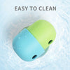 2 Pcs Light Green And Green Interactive Pet Treat Dispensing Ball - Food-Grade Silicone Rolling Toy for Dogs with 1.5 cm Leakage Hole