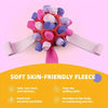 Orange Ball And Colorful Strips Of Fabric Interactive Pet Snuffle Ball - Treat-Dispensing Toy for Dogs and Cats, 20 cm TPR and Felt Fabric for Mental Stimulation